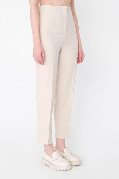 Addax High Waist Carrot Trousers Pn8302-j1