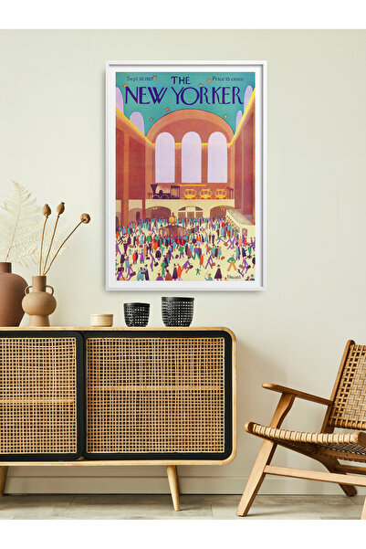 HOMEPACK Tekli Çerçeveli New Yorker Seri Tablo Modern Art Poster Tablo TK/298