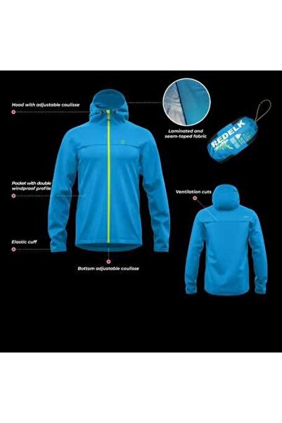 Aqua Redelk Agua Unisex Rain Jacket Acid Green