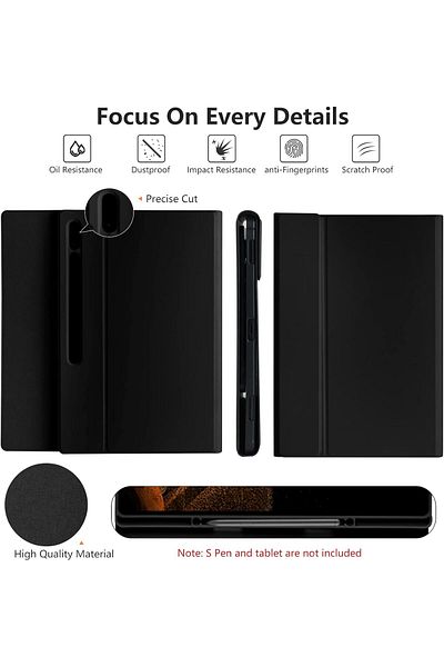 m.tk moveteck Samsung Galaxy S9 Ultra 14.6 Inch Sm-X910 Tablet Case with Keyboard and Pen Compartment Bluetooth Case Q