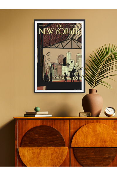 HOMEPACK Tekli Çerçeveli New Yorker Seri Tablo Modern Art Poster Tablo TK/513
