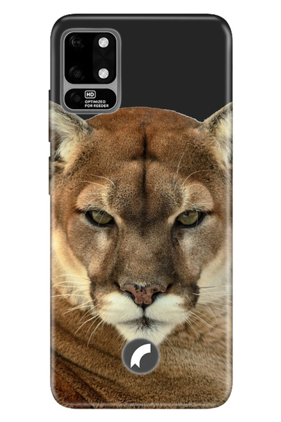 Reeder S19 Max Uyumlu Kılıf Silikon Desenli Resimli Kapak Asil Aslan Kaplan