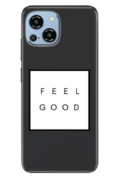 Reeder S23 Pro Max Uyumlu Kılıf Silikon Desenli Resimli Kapak Feel Good