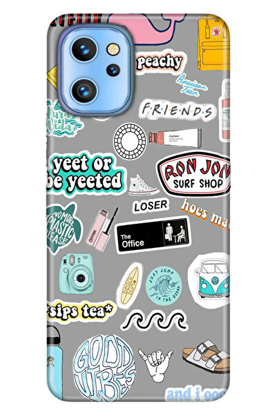 Reeder S19 Max Pro Uyumlu Kılıf Silikon Desenli Resimli Kapak Sticker Style