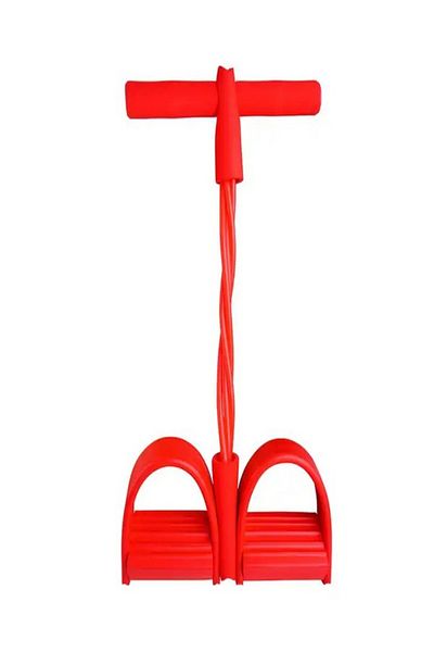 Clifton Body Trimmer Body Sculpting Exerciser Abdominal Hand Foot Resistance Rubber (4 Elastic Red)