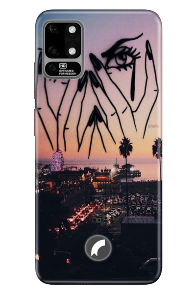 Reeder S19 Max Uyumlu Kılıf Silikon Desenli Resimli Kapak Cloud Girl