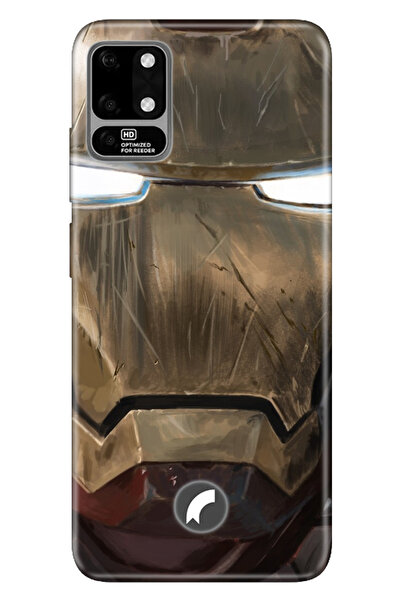 Reeder S19 Max Uyumlu Kılıf Silikon Desenli Resimli Kapak İronmanMix