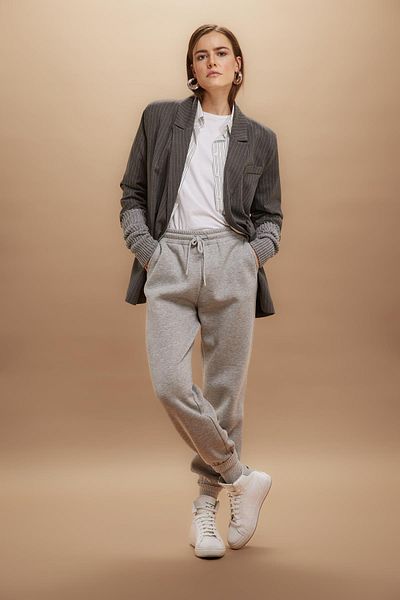 DeFacto Χοντρό Jogger Sweatpants - Ελαστική μέση, ίσιο ψηλό ύψος S7370az23wn