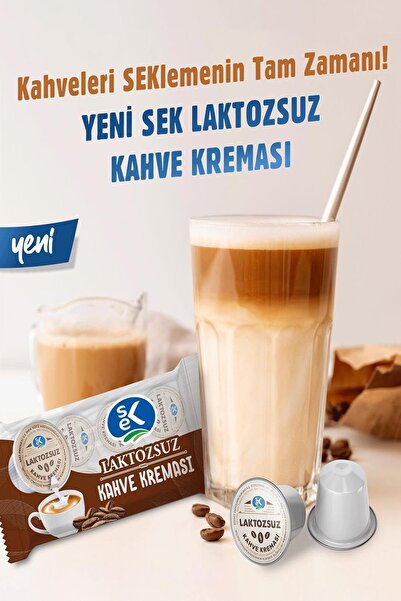 Sek Laktozsuz Kahve Kreması 15 ml x 10 Adet x 2 Paket