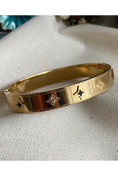 ELİF TAKI AKSESUAR أصفاد معصم من الفولاذ باللون الأسود