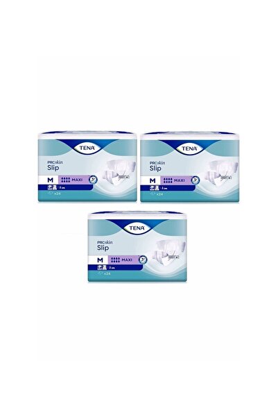 TENA Slip 8 Damla Maxi Orta Boy Medium Belbantlı Hasta Bezi 24'lü 3 Paket / 7...