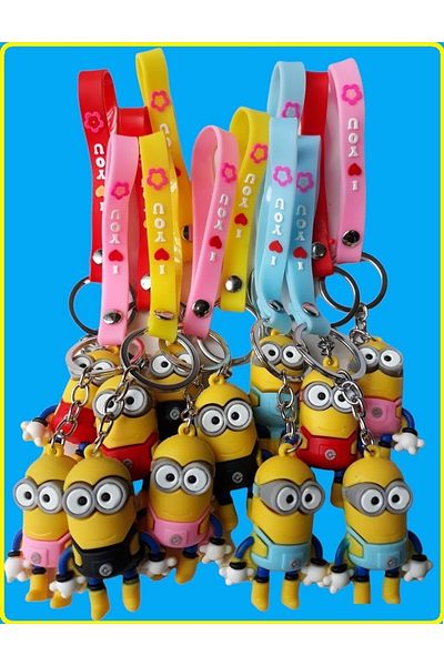 Sonic Minion Despicable Me Minion 2 Pieces 3D Figured Minion Quality Keychains