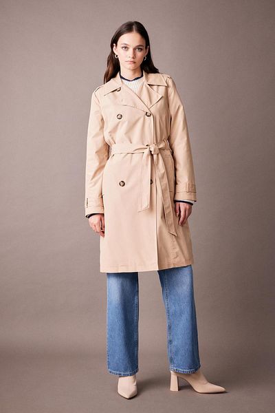 DeFacto Wasserdichter Trenchcoat in normaler Passform A4843ax23au