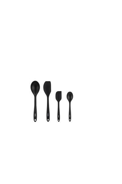 Tantitoni TANTITONI SMOKED COLORED SILICONE SET OF 4 SPOONES AND SPATULA