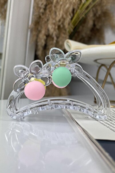 SUBU TASARIM Double Sided Transparent Latch - Buckle Mint Sbt1317