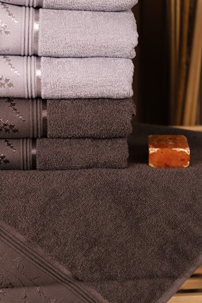 Özdilek Ditsy 6-панельний бавовняний рушник для рук та обличчя, висока водопоглинання, 50*80