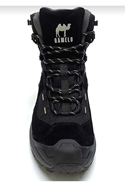 GAMELU 23 KM Volt Чоловічі чорні шкіряні ортопедичні водонепроникні спортивні черевики для трекінгу на відкритому повітрі