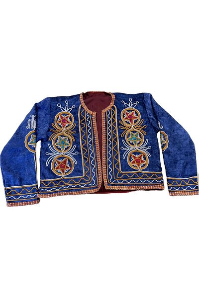 DilekKostüm Salta Sivas Jacket Henna Jacket Tokak Kutnu Fabric Velvet Starry Sarka