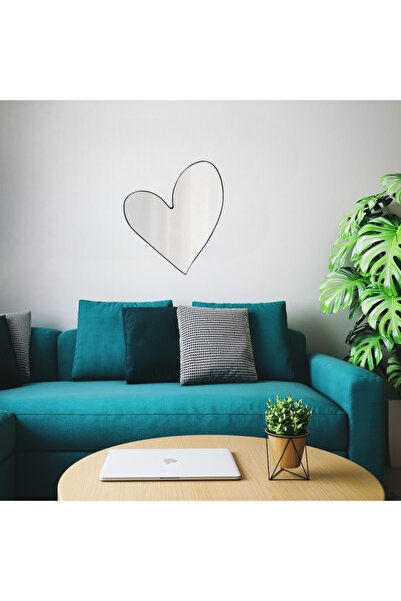 Fkctasarım Kalpli Duvar Dekor Aynası