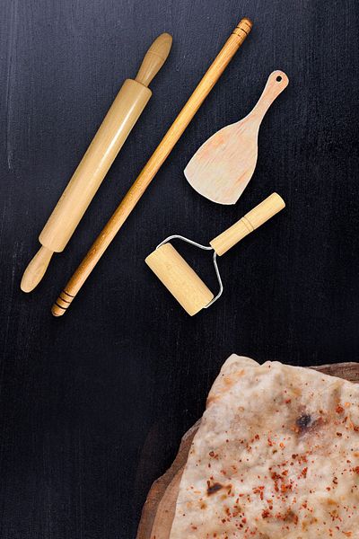 MAXSAT Hayata dair her şey Wooden Handle Roller Dough Roller Rolling Pin Roller Dough Shaper Set 4 Pieces