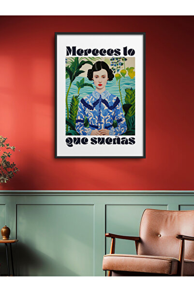 HOMEPACK Pictură de femeie cu un singur cadru Pictură poster de artă modernă ...