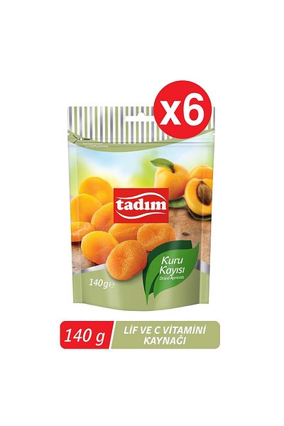 Tadım Dried Apricots 140 Gr X 6 Pieces