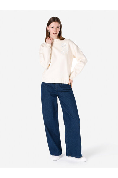 Colin's Ekru Kadın Sweatshirt