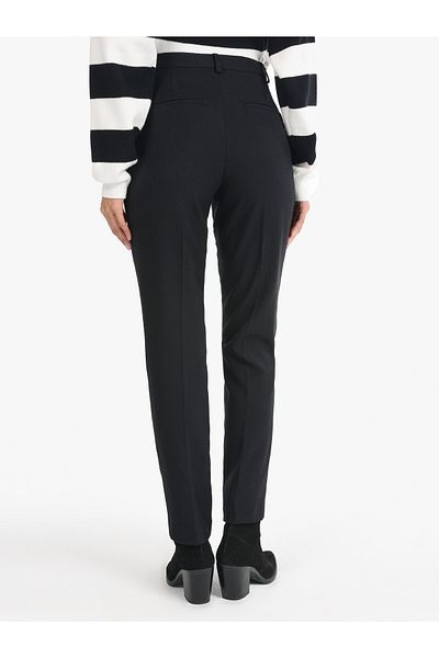 Colin's Low Waist Straight Leg Black Women's Trousers - Slim Fit