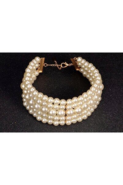 dalyandan Mayorka Incili Beşli Choker Kolye
