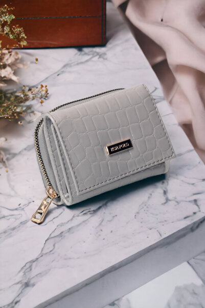 dericom محفظة نسائية أنيقة وعملية بنمط كروكو وحامل بطاقات فضفاض ومتين باللون ...