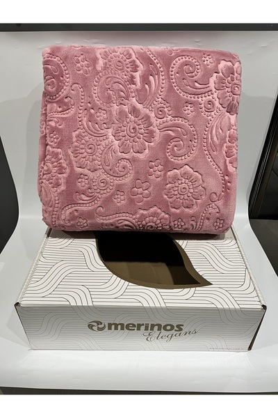 Merinos MERİNOS ELEGANCE ÇİFT KİŞİLİK BATTANİYE GÜL KURUSU