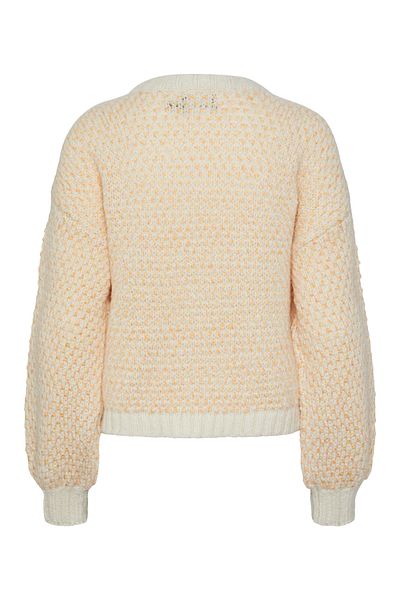 PIECES PCMIRAN LS O-NECK KNIT BC