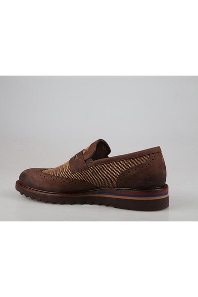 King West Ανδρικά casual παπούτσια 5003-1 Brown Nubuck