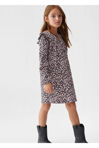 MANGO Kids Κομψό φόρεμα με λουλούδια