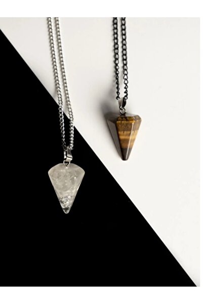 semavidogaltaş LOVE PENDANT TURTLE EYE & CRYSTALQUARZ