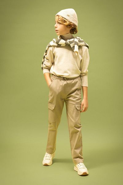 DeFacto Boy's Standard Leg Gabardine Trousers B1506A823Wn