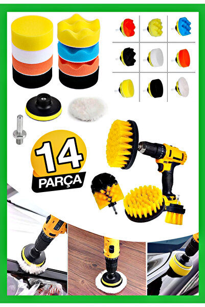 PROXTECH Profesyonel Combo Temizlik 14Parça Pasta Cila Polisaj Süngeri Matkap...