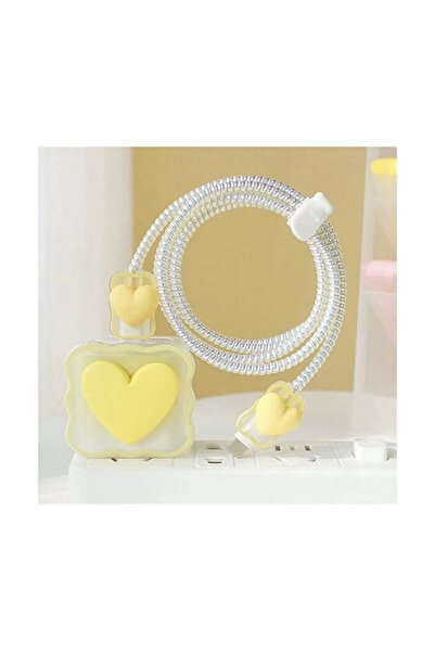 Twinix Şarj Aleti Kablosu Kablo Kordon Koruyucu Spiral Sarma Kılıf Koruma