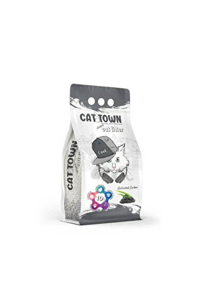 CAT TOWN aktif karbonlu kedi kumu 10lt bentonit kedi kumu