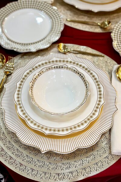 ARTER Home Latis Serisi Polka 24 Parça Yemek Takımı