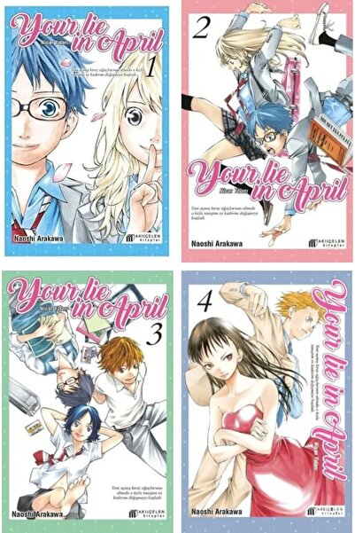AKILÇELEN YAYINEVİ Your Lie in April– Nisan Yalanı 1-2-3-4 manga seti
