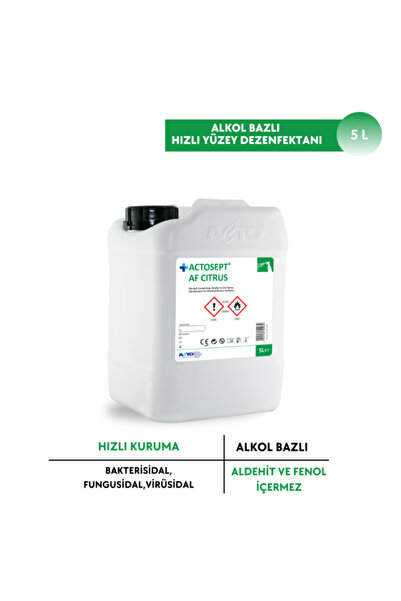 Acto AF Citrus 5 L Tıbbi Cihazlar için Hızlı Yüzey Dezenfektanı