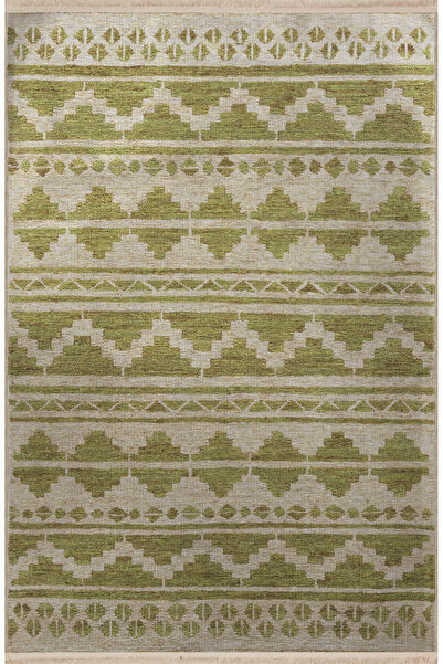 Rugs Modern Halı Yeşil Temalı Etnik Geleneksel Motif Desenli Kreatif Vintage ...