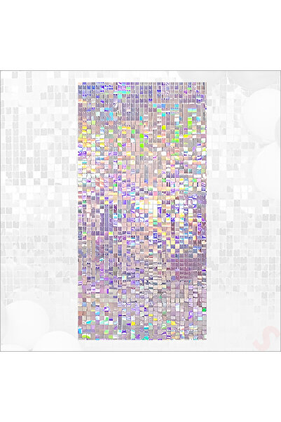 Süsle Baby Party Işıltılı Pul Payetli Arka Fon Paneli, 90cm x 180cm - Rainbow