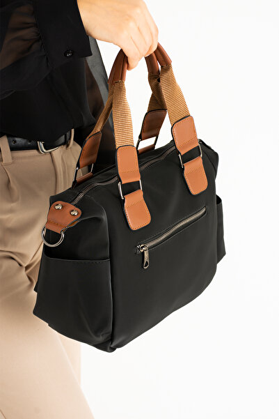 By Hakan SN 1383 WOMEN'S SLEEVE BAG HANDBAG SHOULDER BAG BLACK-TIN