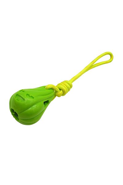 Gimdog Pumpkin Shaped Dog Treat Toy Green