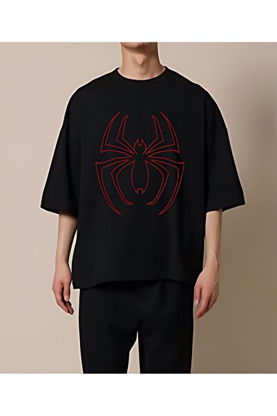 Vordevia Crna majica sa printom pauka