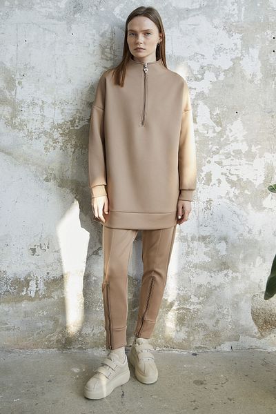 InStyle Στολή Scuba με πόδια με φερμουάρ - Camel