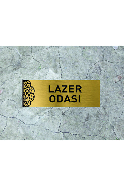 ALFA REKLAM AJANSI غرفة الليزر مكتوبة على الصفائح المعدنية