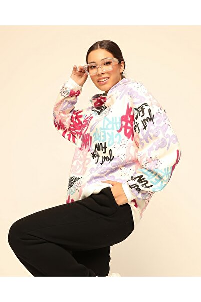 LACASE Φούτερ Unisex Oversize με στάμπα